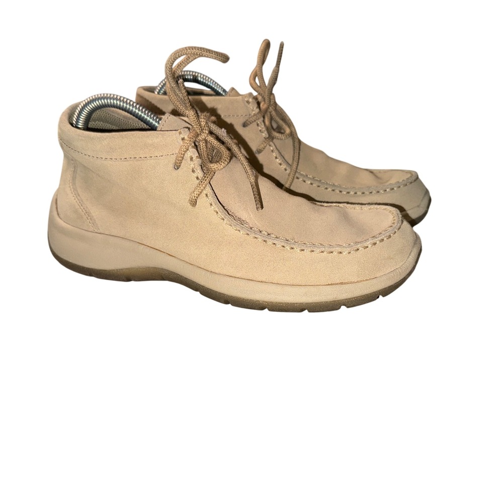 Dexter walkmocs Chukka Boots 7.5 M Tan Leather Moc Toe Lace Up Handcrafted